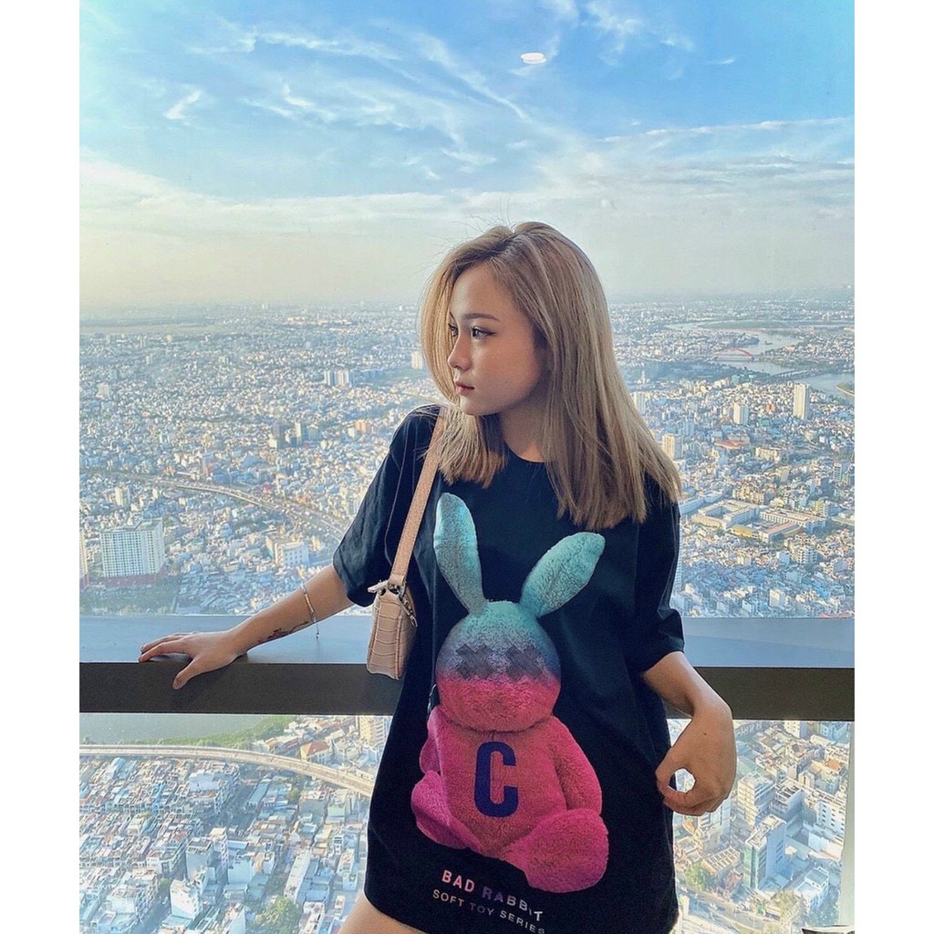 ÁO THUN GẤU C FROM RỘNG FASHION HOT TREND 1KENZ