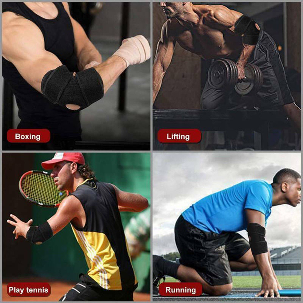 Đai Quấn Bảo Vệ Khuỷu Tay Thoáng Khí Có Thể Điều Chỉnh Nhiều Màu Tiện Dụng Khi Chơi Tennis / Chơi Golf