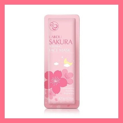 Lẻ 1 Gói Mặt Nạ Ngủ Matcha và Sakura Laikou Chính Hãng