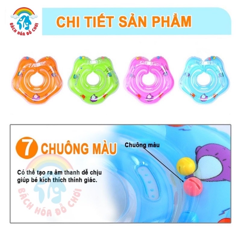 Phao Cổ Tập Bơi Cho Bé Sơ Sinh Từ 3 - 24 tháng tuổi