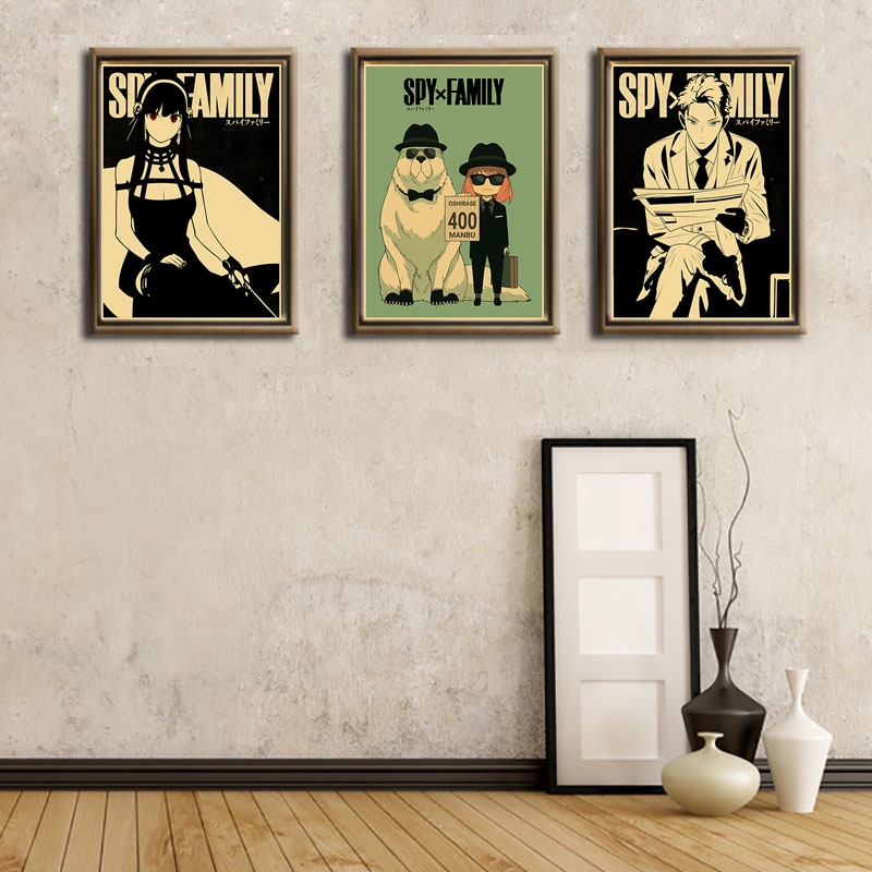 Poster Phim Hoạt Hình Spiy x family Dán Tường Trang Trí