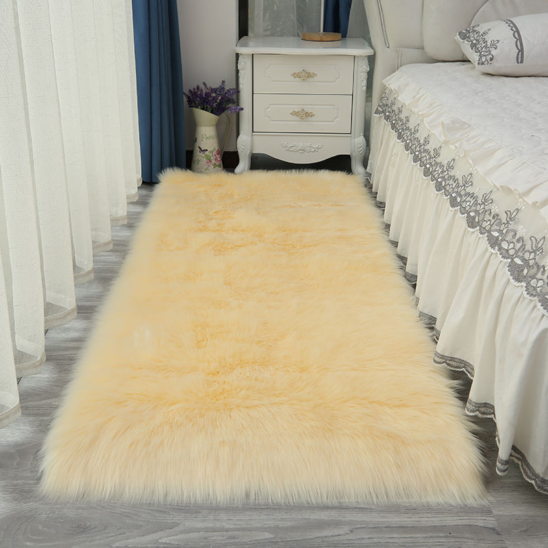 Thảm lông giả trải sàn phòng khách và phòng ngủ