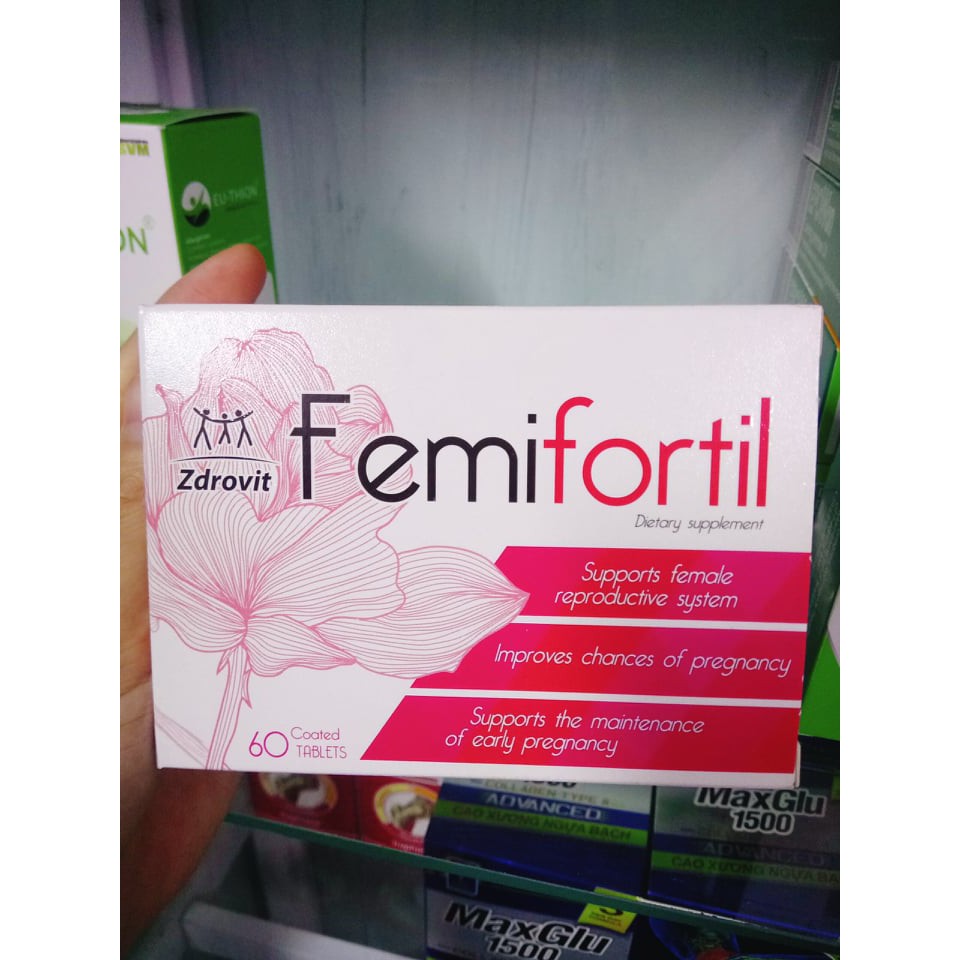 Viên Uống Femifortil - Viên Bổ Trứng, Tăng Khả Năng Thụ Thai, Bảo Vệ Thai Nhi Khỏe Mạnh