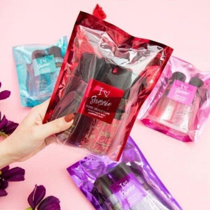 Set Xịt thơm Victoria Secret 2 Chai Không Nhũ Và Có Nhũ-Trúc Cosmetics