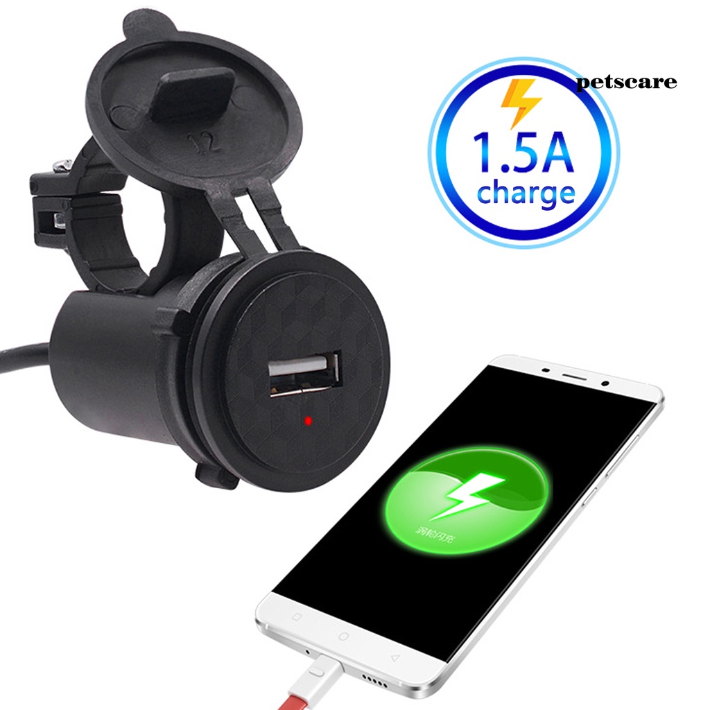 Củ sạc điện thoại/máy tính bảng cổng USB 12V chống thấm nước gắn tay lái xe máy chất lượng cao