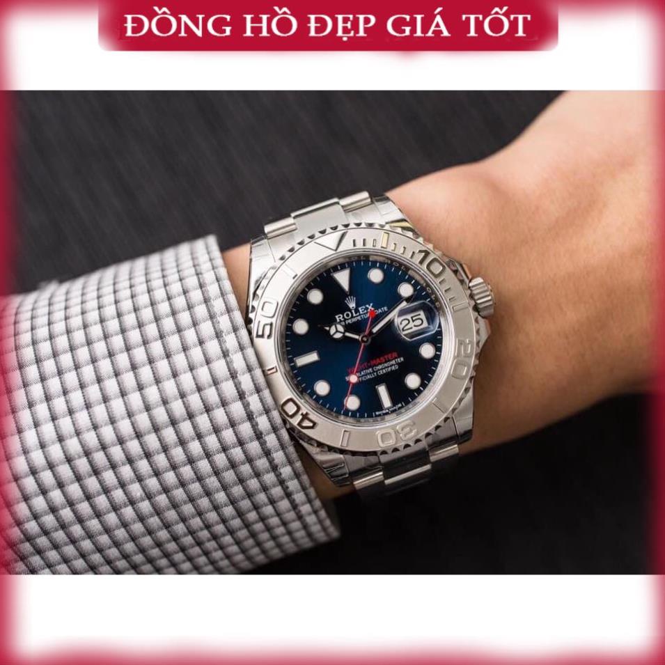 Đồng hồ Nam Ro-lex cơ automatic Oyster Yacht Master cổ điển mạnh mẽ nam tính dây kim loai 40mm