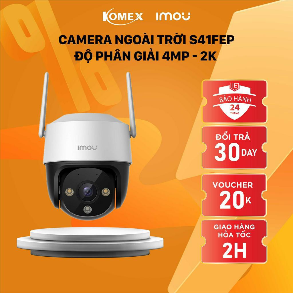 Camera IMOU Ngoài trời Cruiser S21FP / S41FP ip Wifi, Hình ảnh Full HD, Tích hợp đèn cảnh báo, có màu ban đêm - Komex