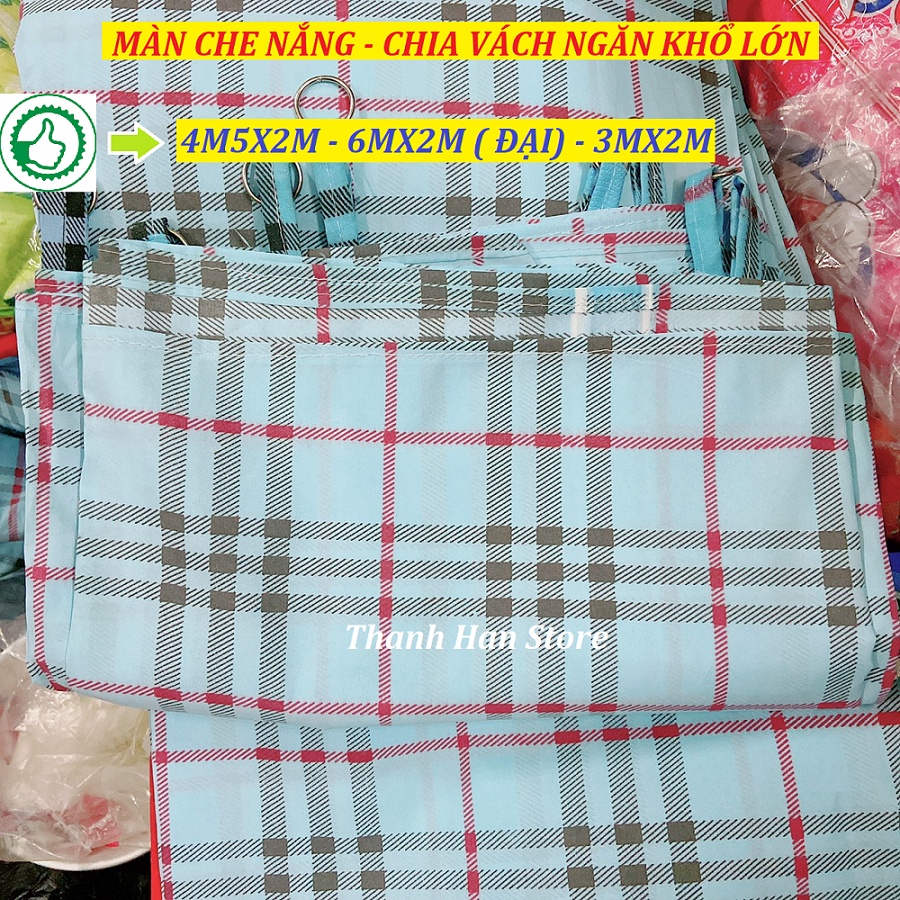Màn Che Nắng Khổ Lớn 4M,6M,3MX2M Rèm Có Khoen May Sẵn