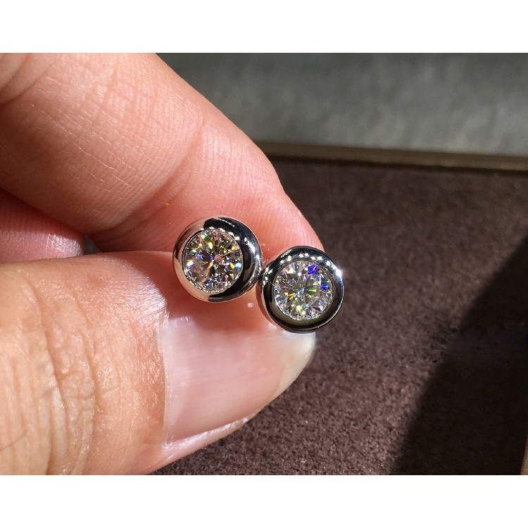 Bông Tai Mạ Vàng Bạc 925 Đính Đá Sang Trọng 14k