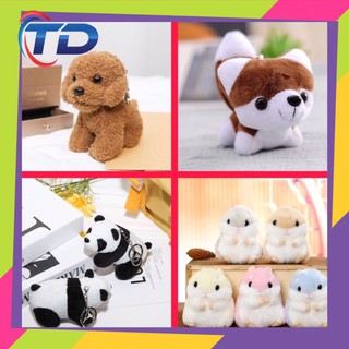 [MOCKHOA] 🔥MÓC KHOÁ CUTE CỰC XINH: cún, gấu, mèo, bạch tuộc,sóc, chuột Hamster,cá sấu, hoa quả size to 12cm <3