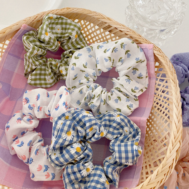 Chun buộc tóc đuôi ngựa có độ đàn hồi cao/ màu sắc cổ điển