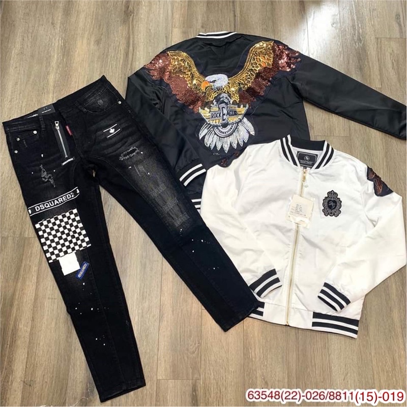 Áo khoác gió bomber nam DG thêu logo kim sa tỉ mỉ - Bảo hành lỗi 1 đổi 1