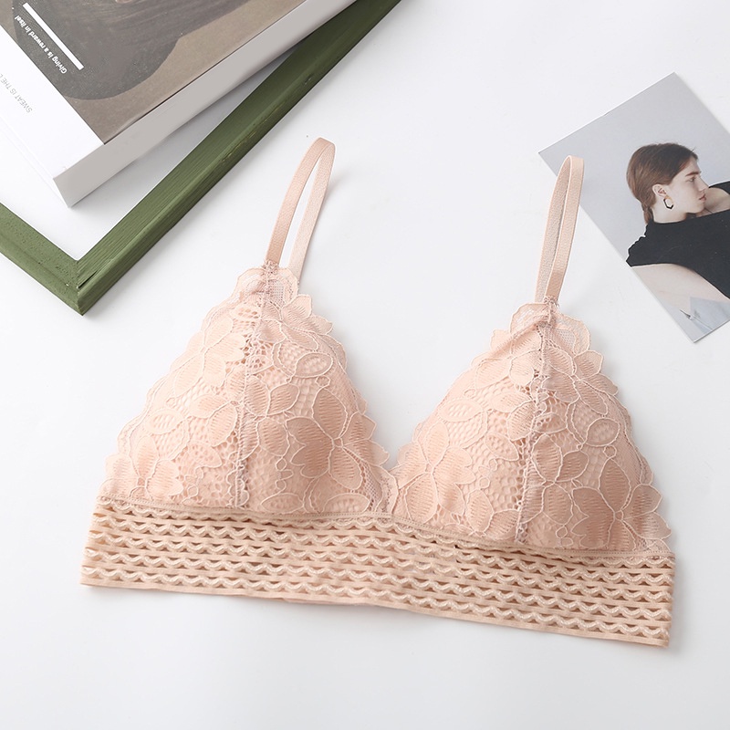 Áo Lót Nâng Ngực Phối Ren Hoa Quyến Rũ Dành Cho Nữ