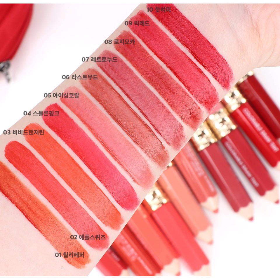 Son Kem Hình Bút Chì It's Skin 09 Big Red 3.3g Colorable Draw Tint - OLIX