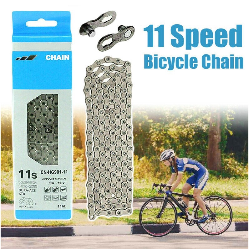 Dây Xích Xe Đạp 11 Tốc Độ HG901 11 Cho Dura-Ace / XTR Bike 116 Links Shimano HG701 / HG40 / HG54 / HG95