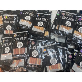 Que phô mai, gà và cá cho chó stick jerky