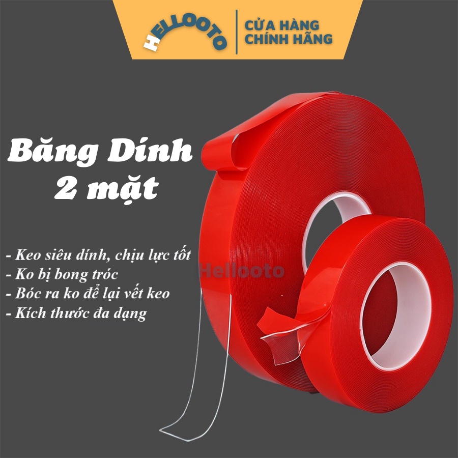 Cuộn băng keo 2 mặt, băng dính 2 mặt 3.M bản 0.8 cm x 30 mét ( cuộn to)  chuyên dán đồ chơi phụ kiện ô tô
