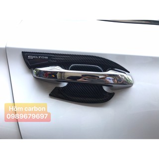 Kia Seltos - Ốp hõm Carbon nhựa abs cao cấp Kia seltos 2020