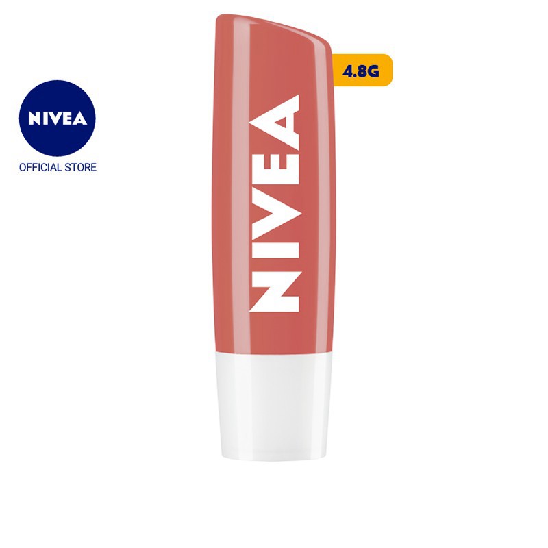 [G03] Son dưỡng môi NIVEA sắc cam hương đào Peach Shine (4.8g) - 85031 S002