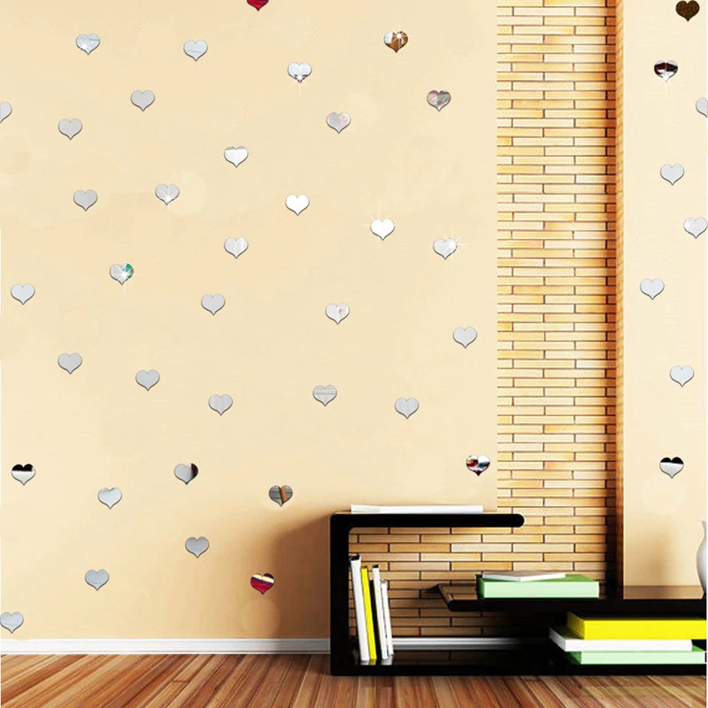 Miếng Dán Tường "Silver" Hình Tròn Tráng Gương | BigBuy360 - bigbuy360.vn