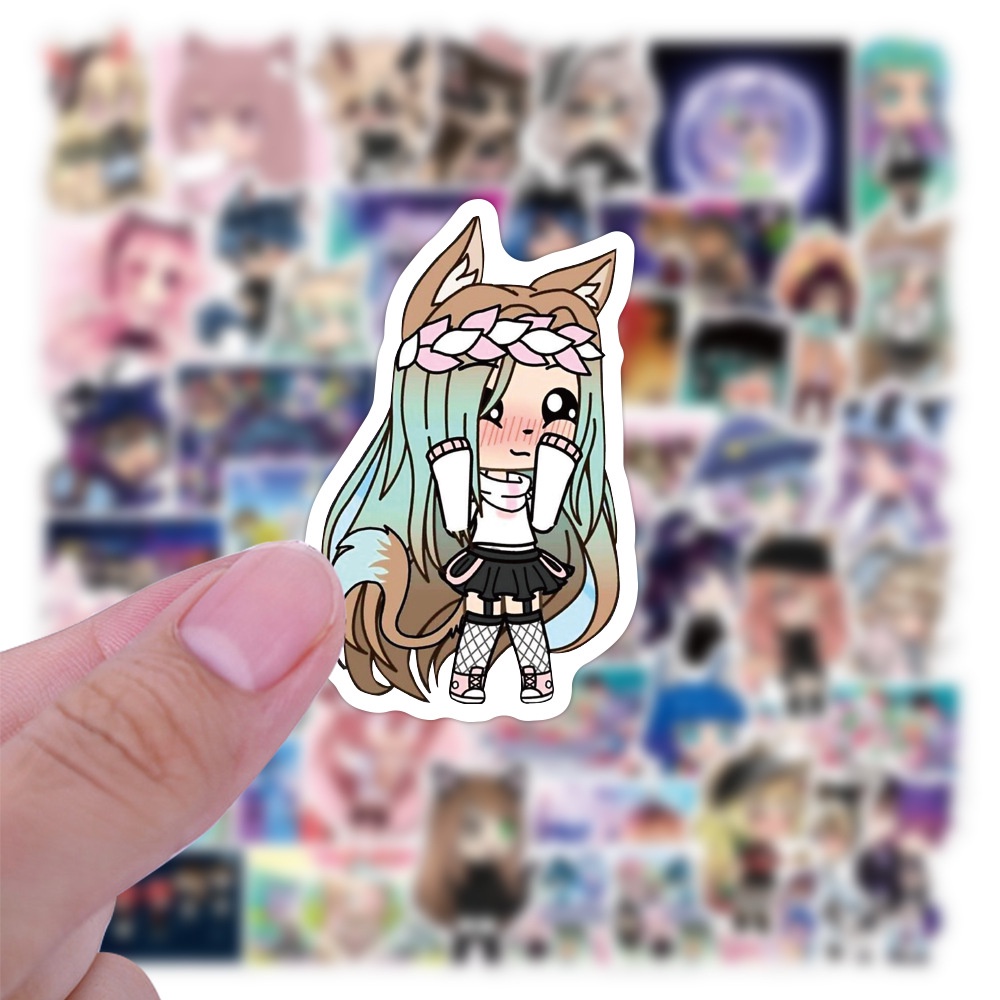 JOJO· Bộ Hình Dán Chống Thấm Gacha Life, 50 tờ/bộ