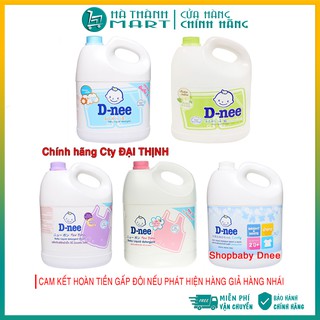 Nước Giặt Dnee [FREE SHIP] Nước giặt xả hàng đầu cho bé - Can 3L  - Date Mới Nhất [Tem ĐẠI THỊNH/HÀ NỘI]