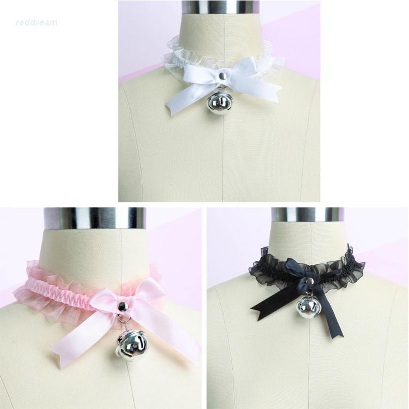 Vòng cổ choker đính chuông phong cách Lolita quyến rũ cho nữ