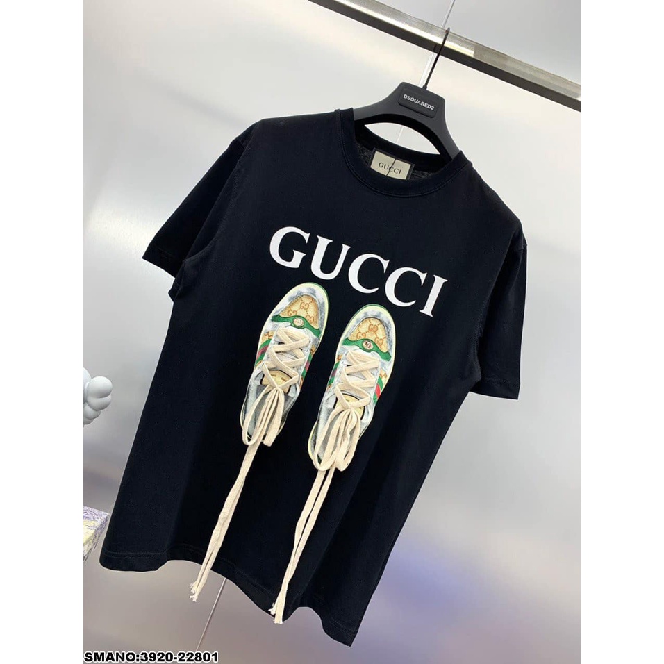 Áo Phông Hè Siêu Hot Thêu Nổi GUCCIi Fom Nam Nữ Hot Trend GAREMSTORE