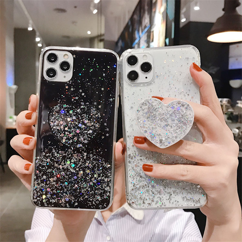 Ốp Lưng Kim Tuyến Lấp Lánh Có Giá Đỡ Cho Huawei Y9S Y6S Y9 Prime Y7P Y6P Y5P 2020 Y7 2019 Y7 Pro