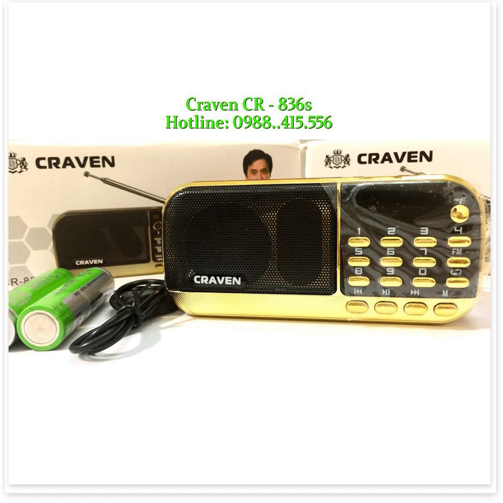 Loa Nghe Nhạc Usb Thẻ Nhớ FM Craven CR-836s