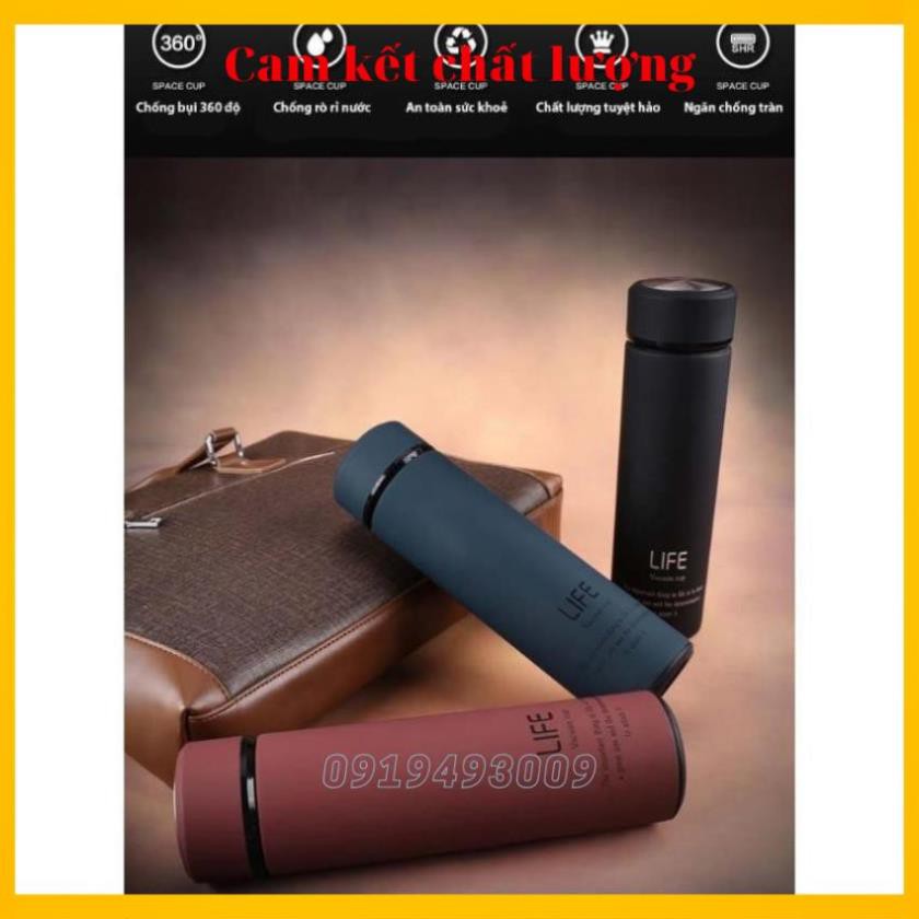 Bình giữ nhiệt, Ly giữ nhiệt Life 500ml INOX 304 Sơn Nhám Cao Cấp 500ml