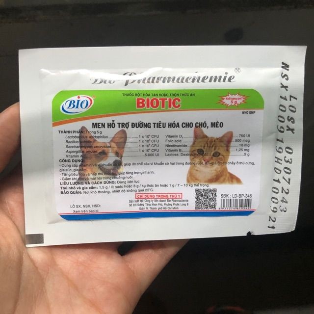 Men Tiêu Hóa Biotic Cho Chó Mèo