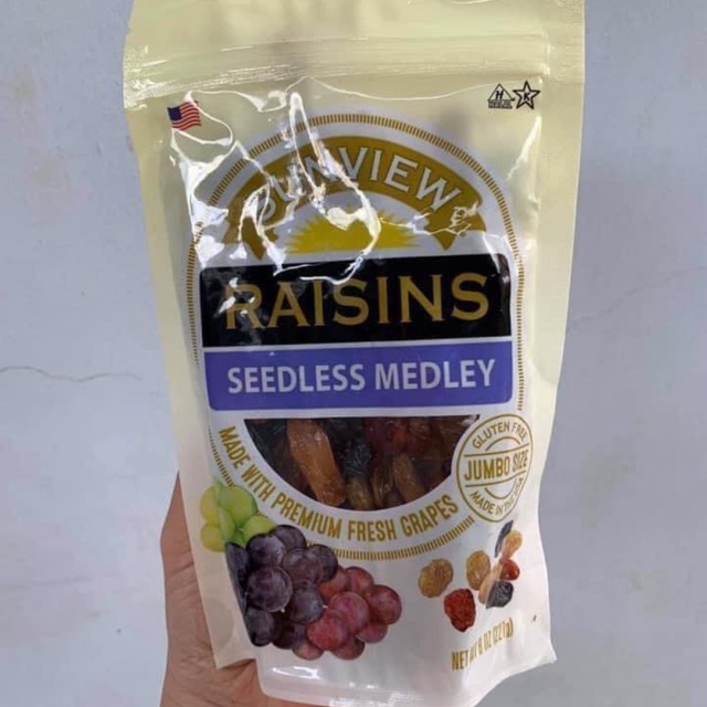 NHO KHÔ RAISIN MỸ 227g