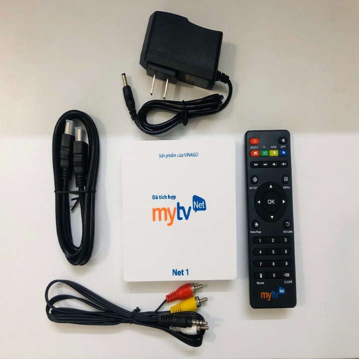 Android TV Box MyTV Net1 RAM 2GB Kèm điều khiển tìm kiếm giọng nói - Hàng chính hãng