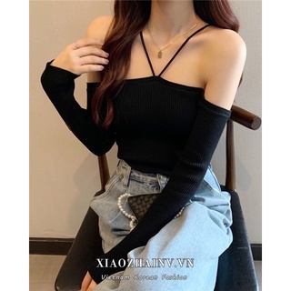 Áo trễ vai gợi cảm croptop