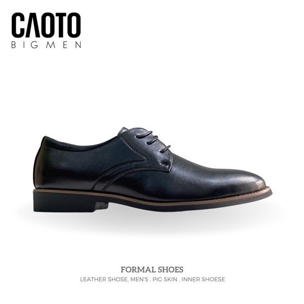 Giày Tây Nam Có Dây Elegant Màu Đen Big Size - Giày Tây Big Size Nam 45 46 47 48