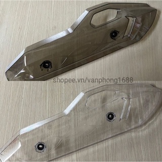 Ốp pô che pô ab 160-125 airblade 2023 đời mới trong suốt đen khói