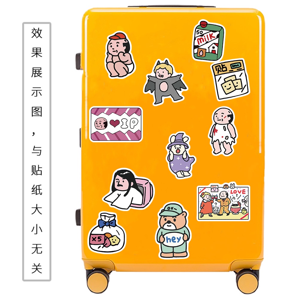 Miếng Dán Trang Trí Vali / Ván Trượt / Điện Thoại / Phòng Thí Nghiệm Oxy Dễ Thương DIY