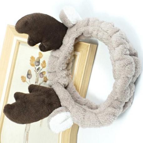 Băng Đô 3D Tuần Lộc - Hươu Nai Dày Mềm Mịn Cao Cấp  (Giao màu ngẫu nhiên)