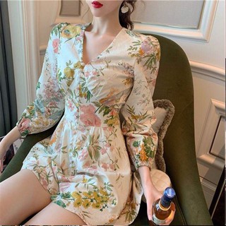 [ORDER] Đầm jumpsuit hoa Ulzzang