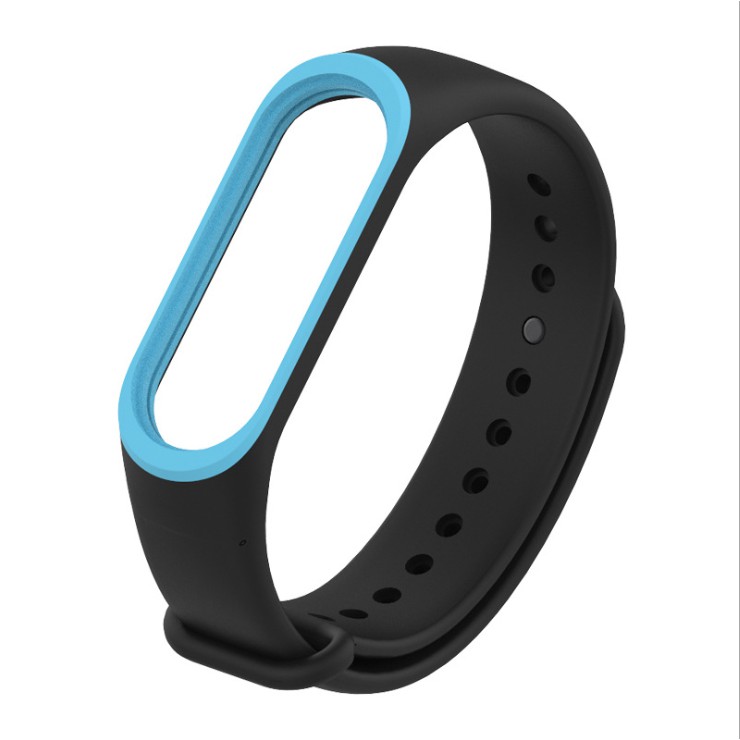 Dây đeo thay thế cho Xiaomi Miband 3 và 4 /5 viền mầu ( MB02 )