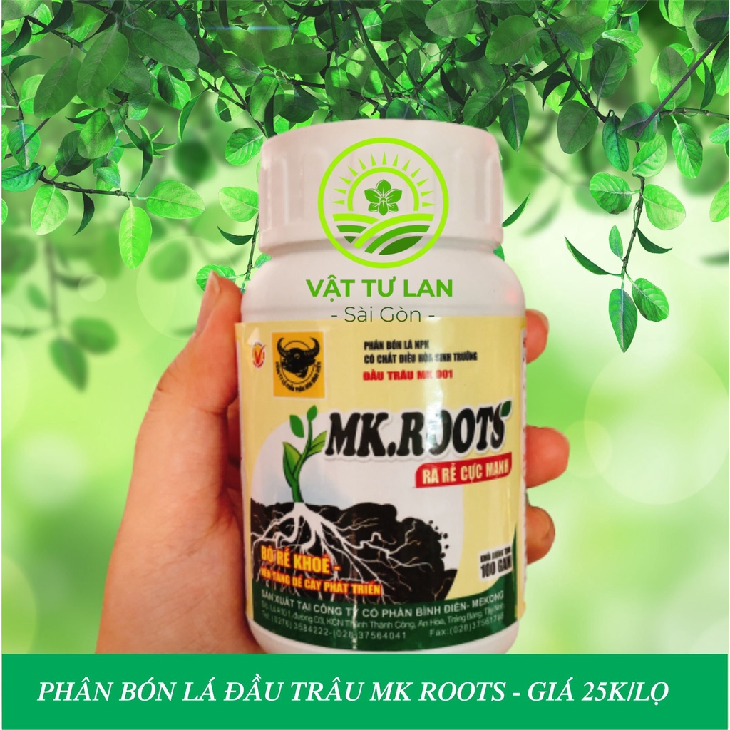 Phân bón NPK đầu trâu MK ROOTS - 100gr