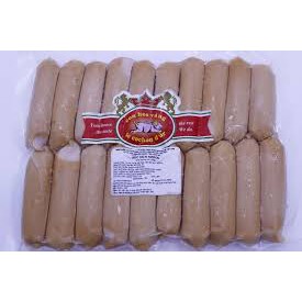 Xúc xích đức xông khói  - CON HEO VÀNG gói 500gr ( 25g/1 cây)  - XX đức xông khói 25g ( 20 cái /túi )