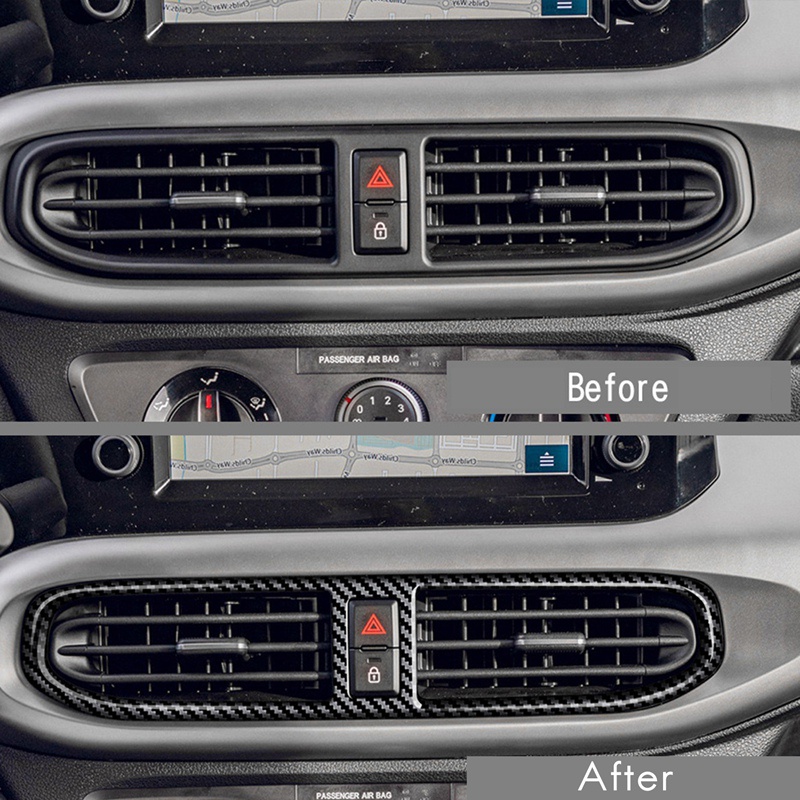 Ốp Viền Máy Điều Hòa Xe Hơi Hyundai I10 2022 Chất Liệu Sợi Carbon