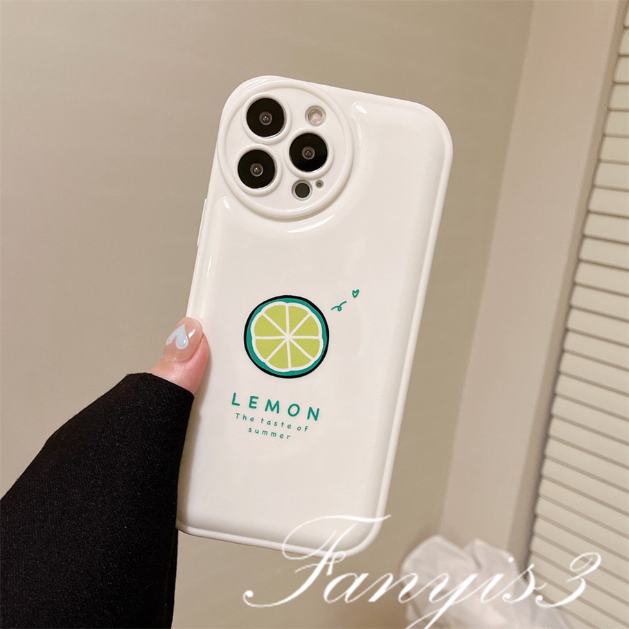 Ốp Điện Thoại TPU Mềm Đệm Khí In Hình Trái Cây Đơn Giản Cho iPhone 14 13 12 11 Pro Max X XR Xs Max 8 7 6 6s Plus SE 2020