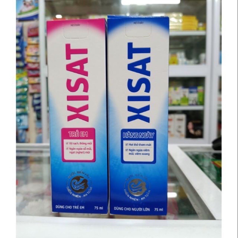 XỊT THÔNG MŨI XIXAT 75ML TRẺ EM NGƯỜI LỚN