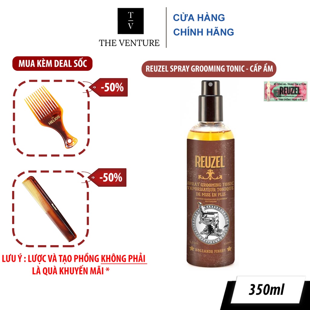 Chai Xịt Tạo Phồng Giữ Nếp Reuzel Spray Grooming Tonic Chính Hãng - Pre-Styling Reuzel Spray Grooming Tonic