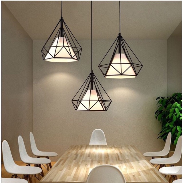 COMBO 3 đèn thả KIM CƯƠNG SIZE 25CM