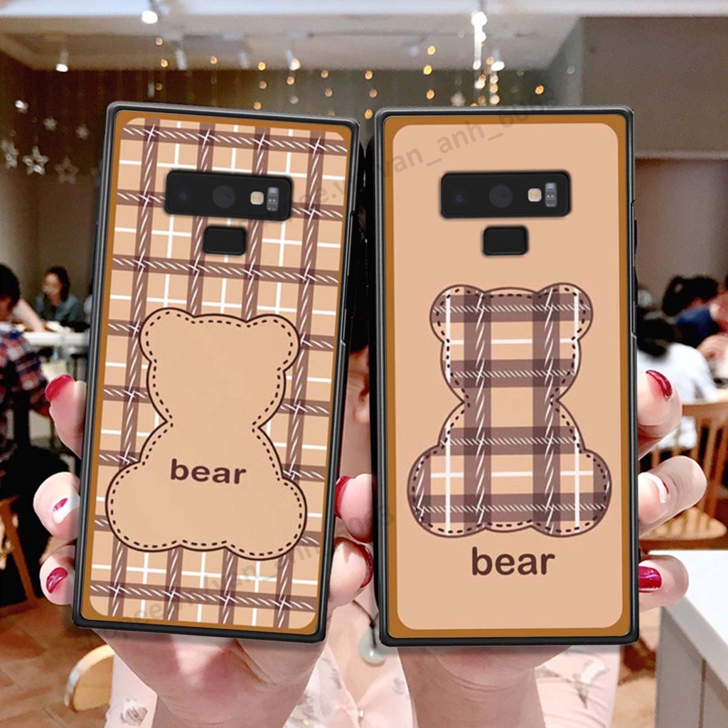 Ốp lưng Samsung Note 9 ốp điện thoại LineBear, bé tóc xù, hoa siêu đẹp