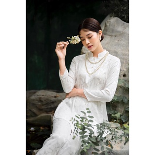 đồ lam đi chùa vải lụa gấm cao cấp mã d21
